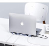Choetech Docking Station Multifunctional Adapter Hub Usb Typ C 11in1 100W Pd Gray 6971824976175 - (HUB-M20)