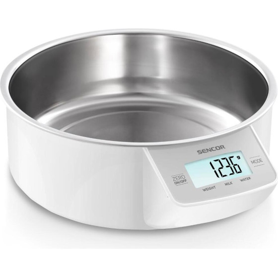 Sencor ������� ������� �������� 5Kg �� ���� 1lt Lcd ����� ��� ���������� ���� ����� - (Sks 4030WH)