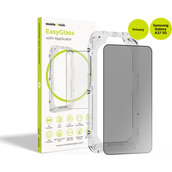 Mobile Origin Easyglass Privacy With Applicator Samsung Galaxy A27 5G - (EGA-P-A275G)