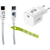 Lime Successories Lime Type C Gan Pd 3.0 Super Fast Travel Qc 3.0 LGC45W 45W 5V 4.0A /9V 4A + ��������-Data LBCC01 Type C To Type C 68W WHITE