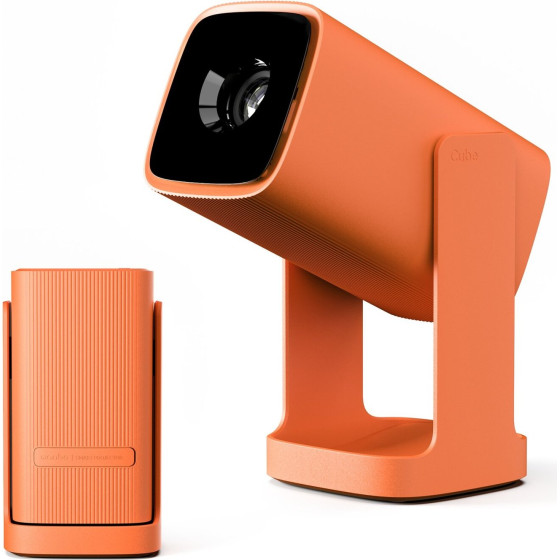 Wanbo Cube 1 PROJECTOR, Canyon ORANGE, Android Tv 11, 200 Iso LUMEN, 720P, WPF14 - (WANBO Cube 1 Canyon ORANGE)