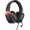 QCY Heroad VT200 Pro 7.1 Red Usb Playstation & Pc Gaming Headset 53mm Metal Headband PS4/PS5/Pc - (QCY-H8GM Black Red)