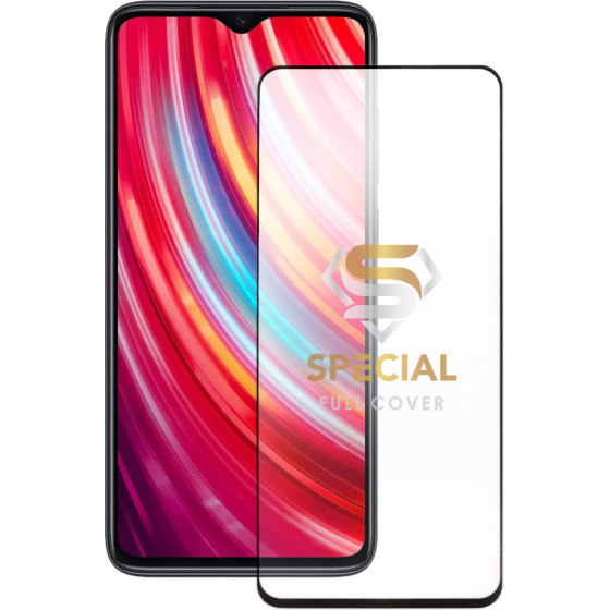 Idol 1991 Tempered Glass Xiaomi Redmi Note 8 Pro 6.53'' 9H 0.25mm Special Full Cover Full Glue BLACK