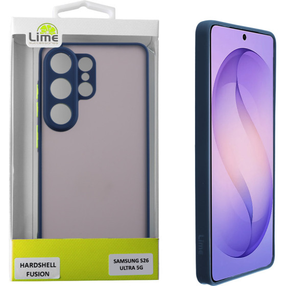 Lime Successories Lime ���� Samsung S26 Ultra 5G 6.9'' Hardshell Fusion Full Camera Protection Blue With Yellow KEYS