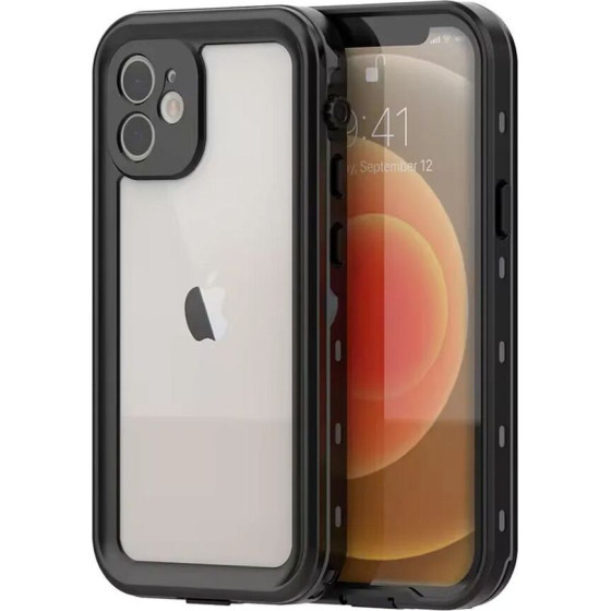 Waterproof Case Shellbox Dot For Iphone 12 Black OEM