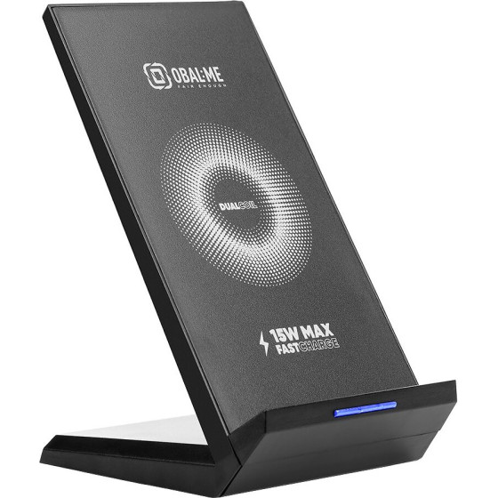 OBAL:ME StandCharger Wireless Charging Stand 15W Black - (OMWSCH01)