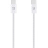 OBAL:ME Super Fast USB-C/USB-C Braided Cable 60W 1m White - (CC60BWH)