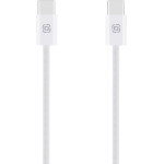 OBAL:ME Super Fast USB-C/USB-C Braided Cable 60W 1m White - (CC60BWH)