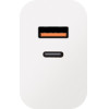 OBAL:ME Wall Charger USB-A + USB-C 25W White - (OM25WCA)
