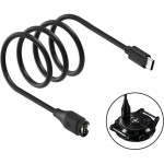 MajesticLine Cable USB-C For Charging Garmin Watches 1m black