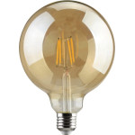 REDLED ����� Led Filament G125 E27 8W Warm Dimmable Golden 360�