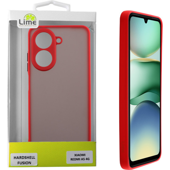 Lime Successories Lime ���� Xiaomi Redmi A5 4G 6.88'' Hardshell Fusion Full Camera Protection Red With Black KEYS