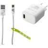 Lime Successories Lime Usb 3.0 Pd Super Fast Travel Qc 3.0 LTU22 21W 4000mA + Braided ������� ��������-Data 1m LBUL01 Lightning WHITE