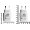 Lime Successories Lime Usb 3.0 Pd Super Fast Travel Qc 3.0 LTU22 21W 4000mA WHITE
