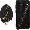 Volte-Tel ���� Samsung S26 5G 6.3'' Silicon Tpu With Strap Full Camera Protection Black With Black BUTTERFLIES