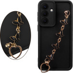 Volte-Tel ���� Samsung S26 5G 6.3'' Silicon Tpu With Strap Full Camera Protection Black With Black BUTTERFLIES