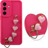 Volte-Tel ���� Samsung S26 5G 6.3'' Silicon Tpu With Strap Full Camera Protection Pink With Pink HEARTS