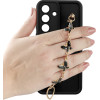 Volte-Tel ���� Samsung S26 Plus 5G 6.7'' Silicon Tpu With Strap Full Camera Protection Black With Black BUTTERFLIES