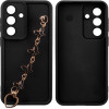 Volte-Tel ���� Samsung S26 Plus 5G 6.7'' Silicon Tpu With Strap Full Camera Protection Black With Black BUTTERFLIES