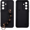 Volte-Tel ���� Samsung S26 Plus 5G 6.7'' Silicon Tpu With Strap Full Camera Protection Black With Black HEARTS