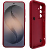 Volte-Tel ���� Samsung S26 Plus 5G 6.7'' Silicon Tpu With Strap Full Camera Protection Burgundy With Red HEARTS