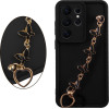 Volte-Tel ���� Samsung S26 Ultra 5G 6.9'' Silicon Tpu With Strap Full Camera Protection Black With Black BUTTERFLIES