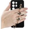 Volte-Tel ���� Samsung S26 Ultra 5G 6.9'' Silicon Tpu With Strap Full Camera Protection Black With Black BUTTERFLIES
