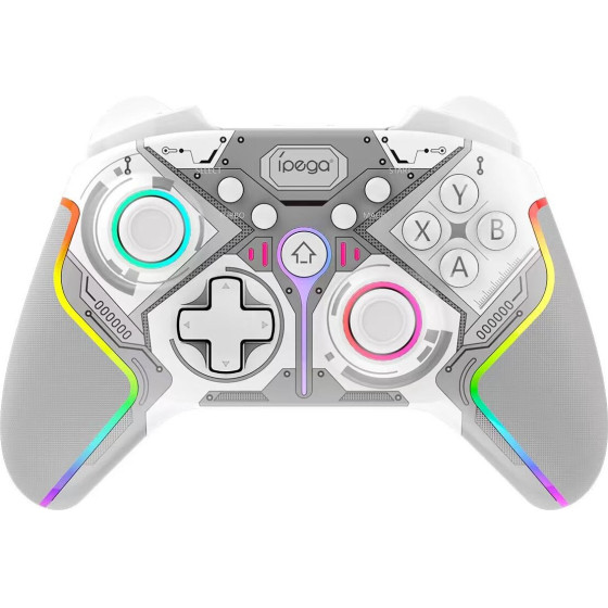 iPega 9666BH Bluetooth Rgb Gamepad For Android/iOS/PS3/PS4/PC/N-Switch White - (PG-9666BH)