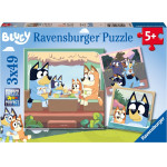 Ravensburger Puzzle: Bluey - Blueys Adventures! (3x49pcs) (05685)