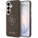 Guess Grained Big 4G Metal Logo Case For Samsung Galaxy S26+ - Brown - (GUE005352-0)
