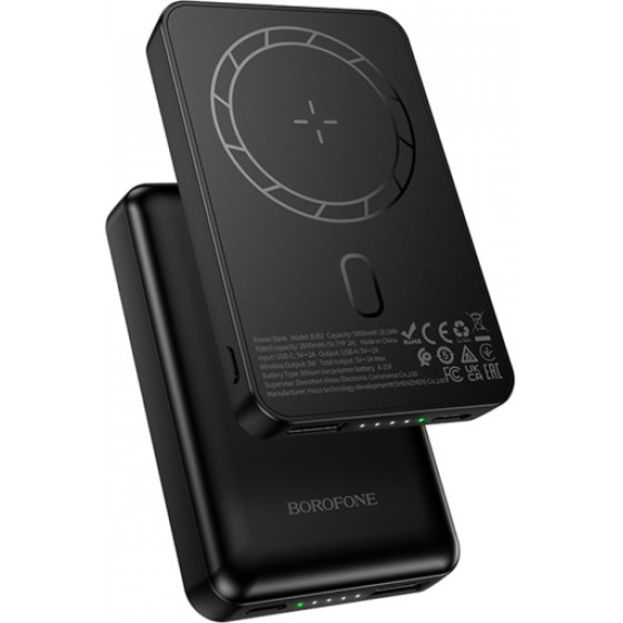 Borofone Powerbank BJ82 Dawn, 5000mAh, 10W, Black
