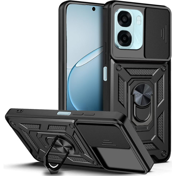 Techsuit - Camshield Series - Oppo A6x 4G / A6x 5G - Black