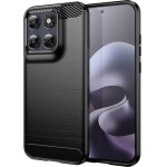 Techsuit - Carbon Silicone - Motorola Moto G77 / G67 - Black