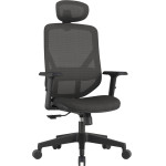 VERO Office Chair Ergostyle 2040 Black With Headrest - (OCM2040M)