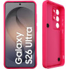 Volte-Tel ���� Samsung S26 Ultra 5G 6.9'' Silicon Tpu With Strap Full Camera Protection Pink With Pink HEARTS