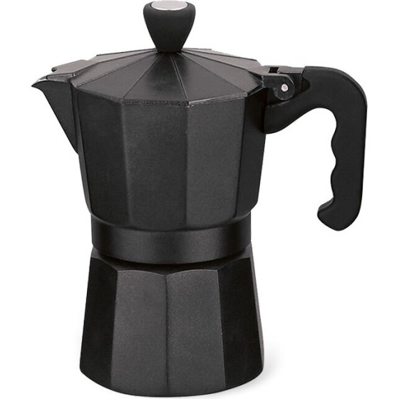 Maestro 6 cup coffee machine black - (MR-1666-6-BLACK)