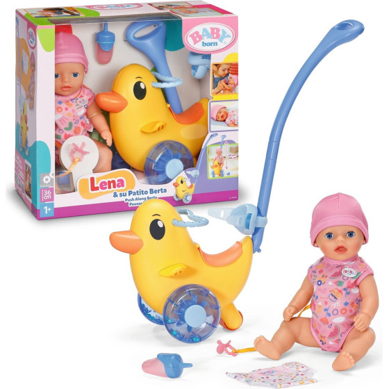 Zapf Creation: Baby Born Lena Doll (36cm) & Berta Duck Walker (840498)
