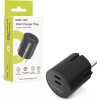 Mobile Origin 30W Charger Plug PW33 - 2x USB-C, black - (MO-PW33-BLK)