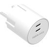 Mobile Origin 30W Charger Plug PW33 - 2x USB-C, white - (MO-PW33-WHT)