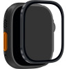 Puro Tempered Glass With Titanium Bezel For Apple Watch Ultra / Ultra 2 / Ultra 3M - Black - (PUSDGFSAW49BLK)
