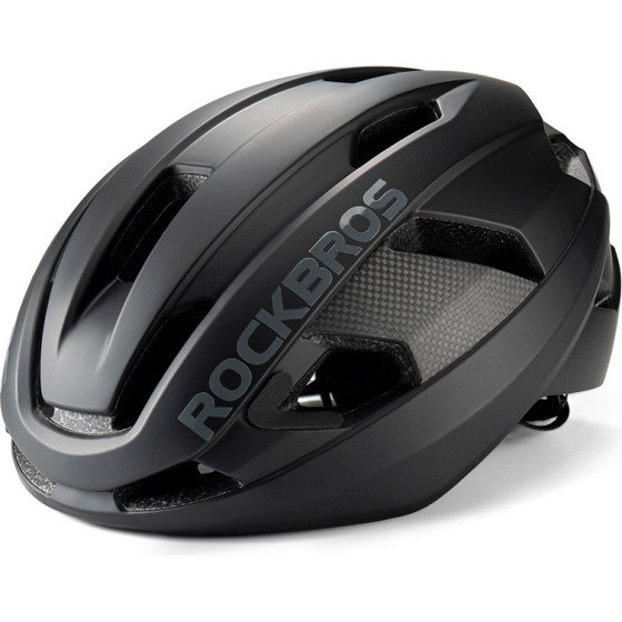 Rockbros LK-15 Carbon Fiber Bike Helmet 58-62cm - Black - (Rockbros-10110046001)