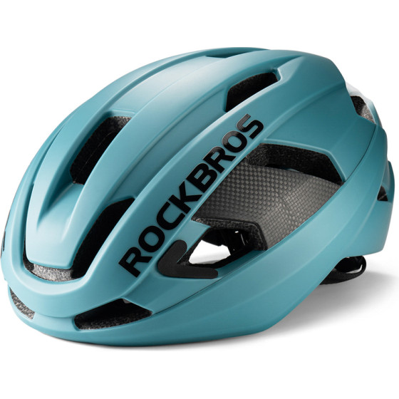 Rockbros LK-15 Carbon Fiber Bike Helmet 58-62cm - Light Blue - (Rockbros-10110046003)