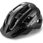 Rockbros LK-67 Youth Bike Helmet With Detachable Visor 54-58 Cm - Black - (Rockbros-100050001)