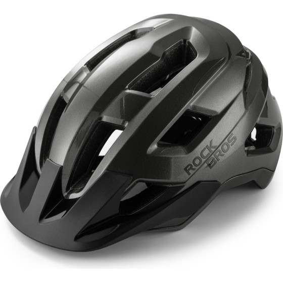 Rockbros LK-67 Youth Bike Helmet With Detachable Visor 54-58 Cm - Gray - (Rockbros-100050003)