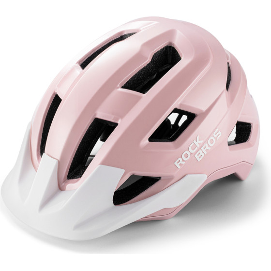 Rockbros LK-67 Youth Bike Helmet With Detachable Visor 54-58 Cm - Pink - (Rockbros-100050004)