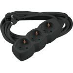 Technik ��������� 3 ������ �� ������� ������ 1.5 mm� 16A ����� 1.5m - (MT3W1,5M1,5-BK)
