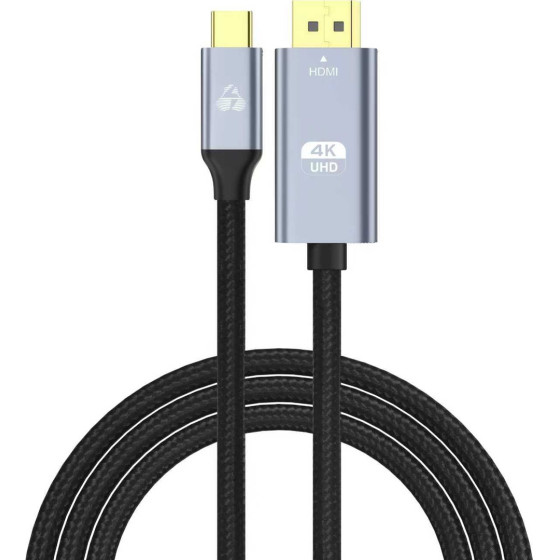 Powertech ������� USB-C �� Hdmi 4K/60Hz, 10.2 Gbps, 1m, ����� - (PTR-0171)