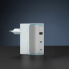 Cuktech AD1003EU 100W Gan 2x USB-C + USB-A Wall Charger With Cable - White - (CKAD1003EUGW)