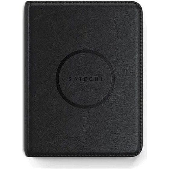 Satechi Locator Compatible With Apple Find My Findall Passport Cover Shape Vegan Leather ST-Vpck black