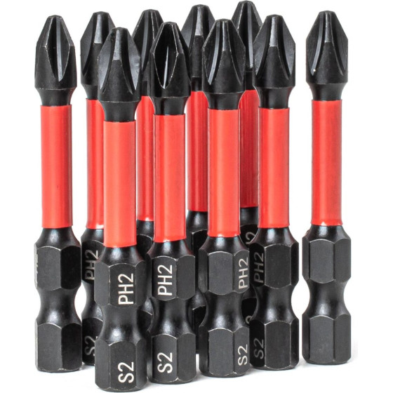 AMiO - ����� ������� Torsion PH2 Hex 1/4 50mm Heavy Duty ��� ������� ���������� ��������� & ���������� ����� - ��� 10 ���. (04784/AM) - (04784)